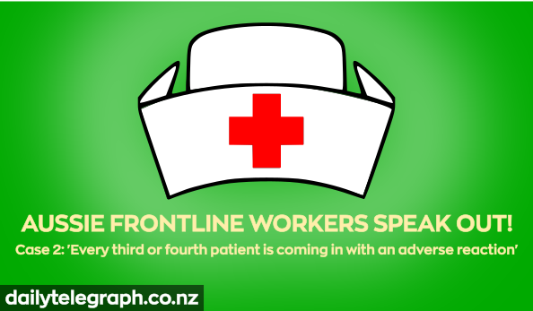 ‘Every third or fourth patient is coming in with an adverse reaction’: Case 2 Aussie Frontline Workers Speak Out