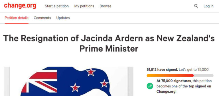 Online petition calling for Ardern to resign reaches 50,000 signatures