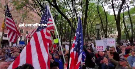 ‘Let’s Go Brandon’: Thousands of workers in NYC protest vaccine mandate