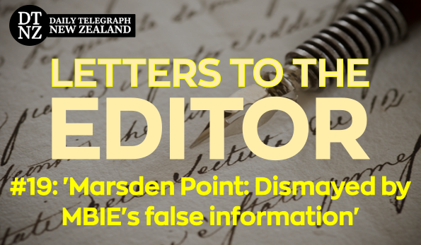 Marsden Point MBIE false information news