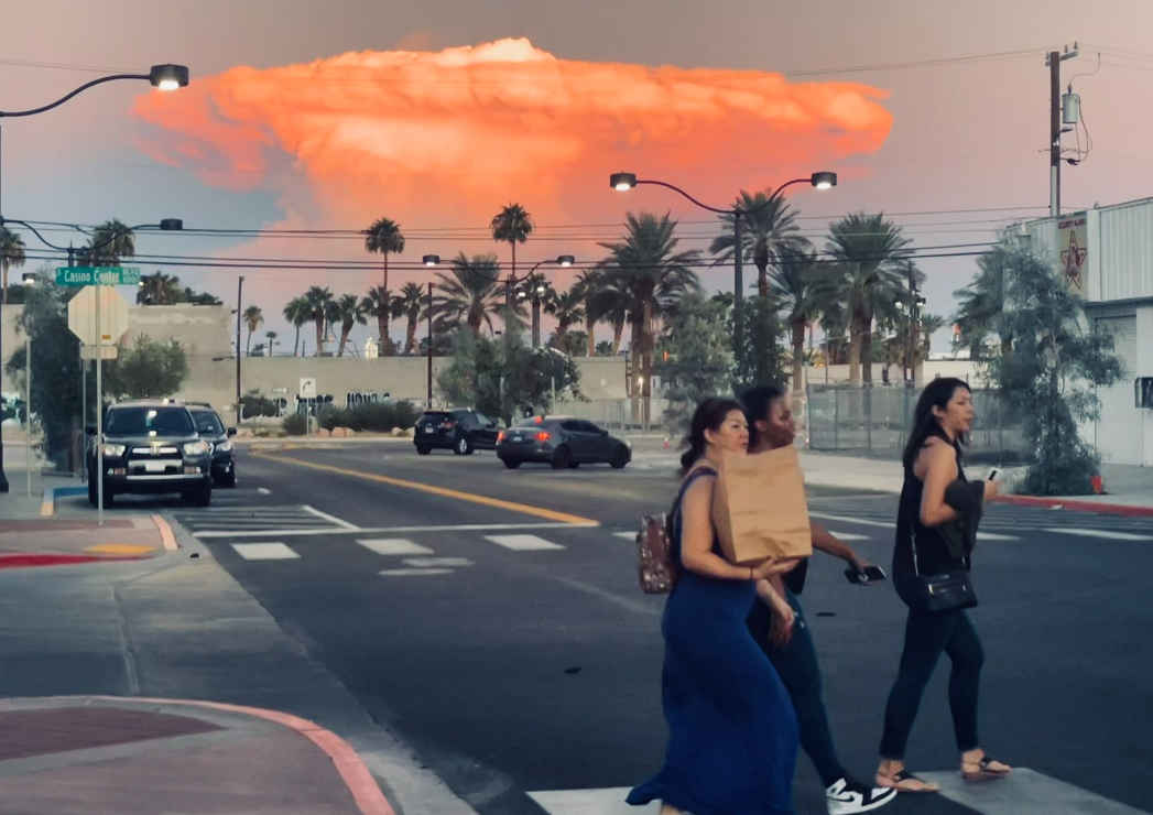 Mushroom Cloud Spotted Near Las Vegas Daily Telegraph Nz 3206