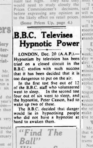 Hypnotism news