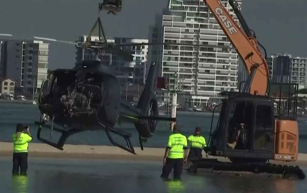 Gold Coast helicopter crash news.