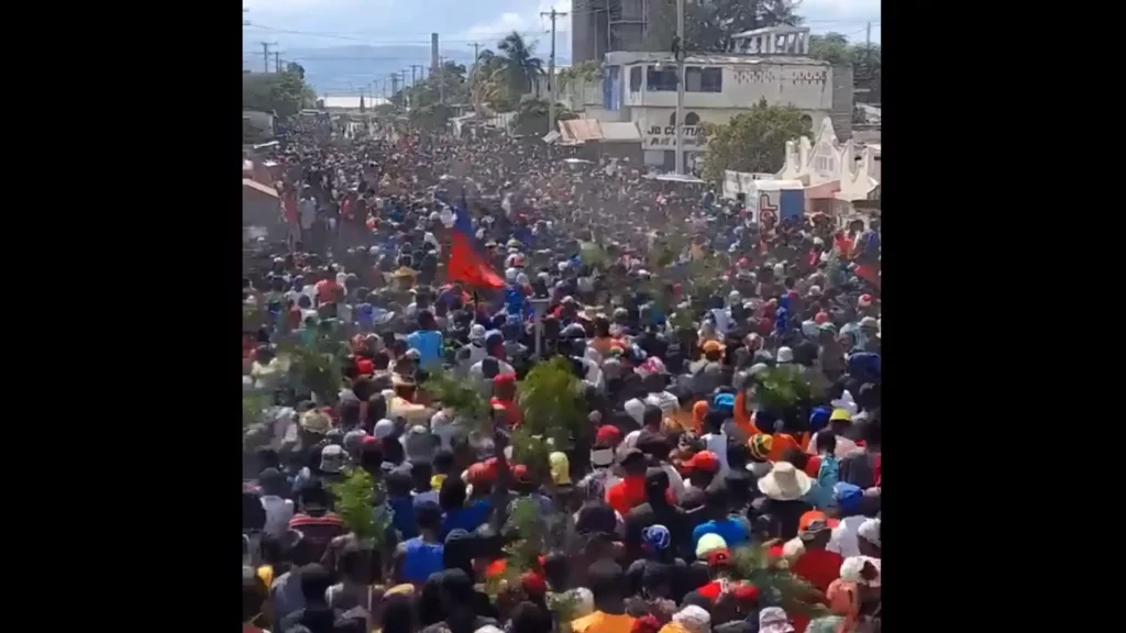 Haiti police protest news