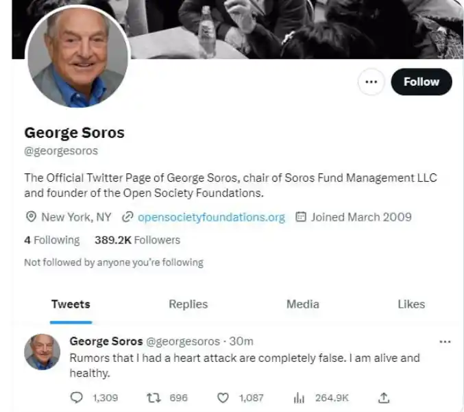 George Soros death news