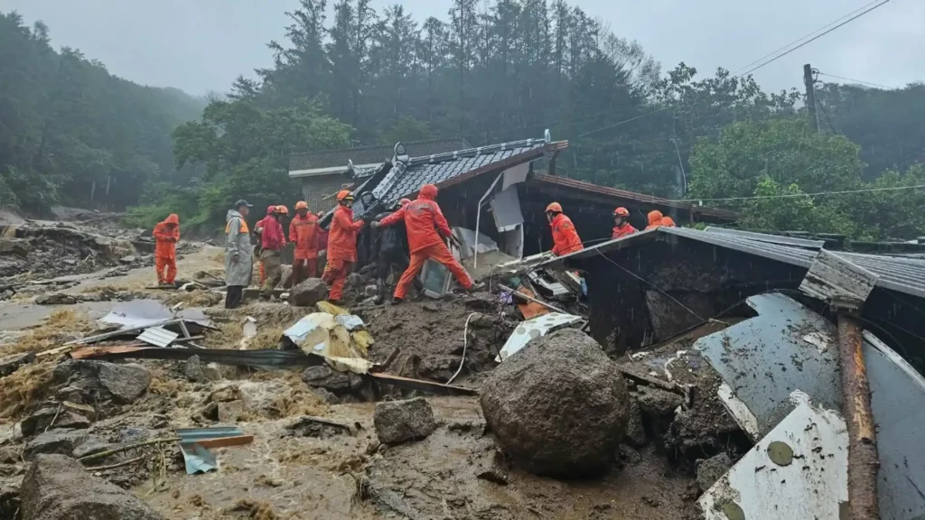 South Korea floods news