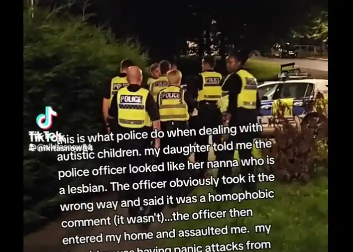 Watch Full Force Of The Law Group Of Uk Cops Arrest Autistic Girl For Lesbian Comment Daily