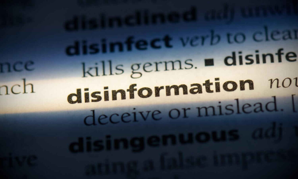 Disinformation opinion