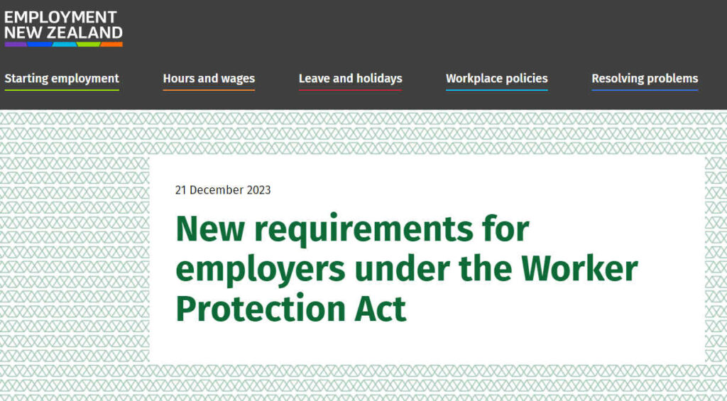 Worker Protection Act news