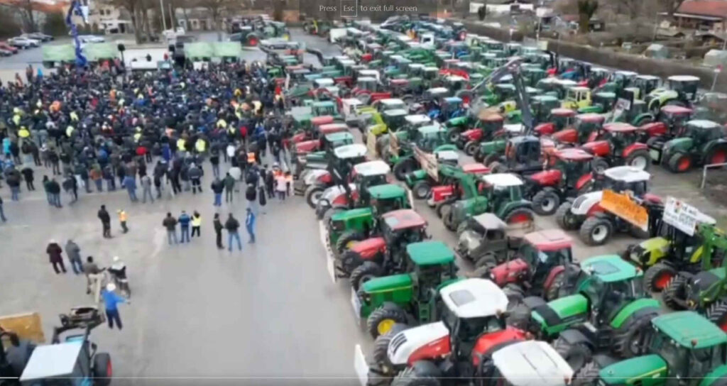 German farmers protest news