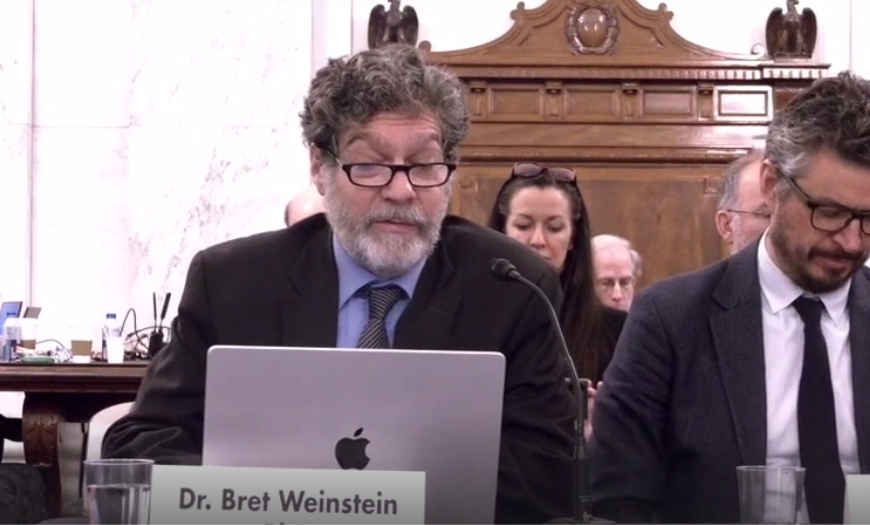 Bret Weinstein Senate speech news