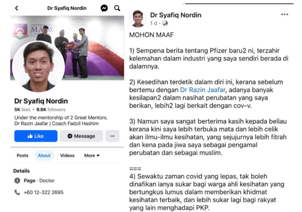 Dr. Syafiq Nordin news