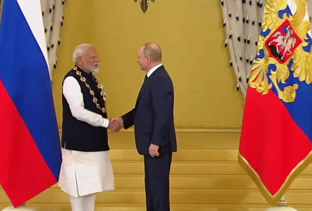 Modi visit to Russia news