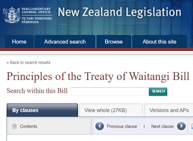 Treaty Principles Bill news