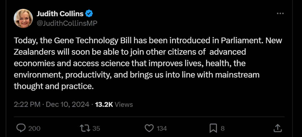 Gene Technology Bill opinion