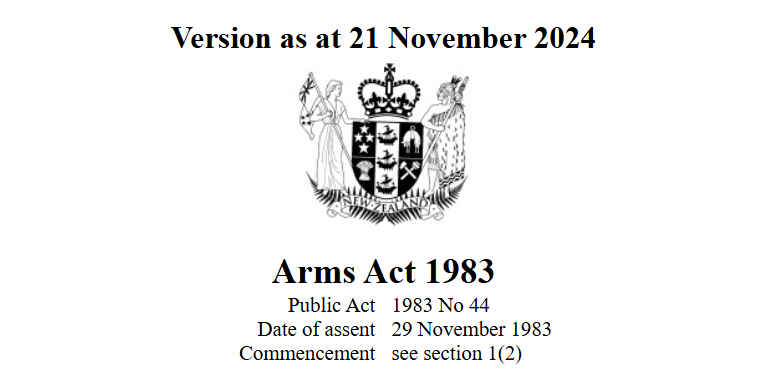 Arms Act news