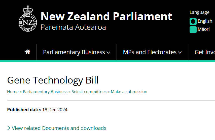 Gene Technology Bill submissions news