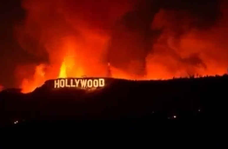 Hollywood fires news