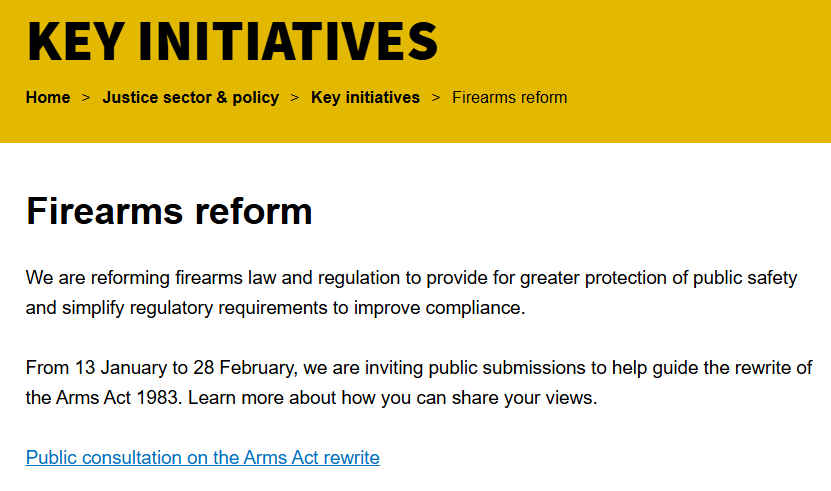 Arms Act news