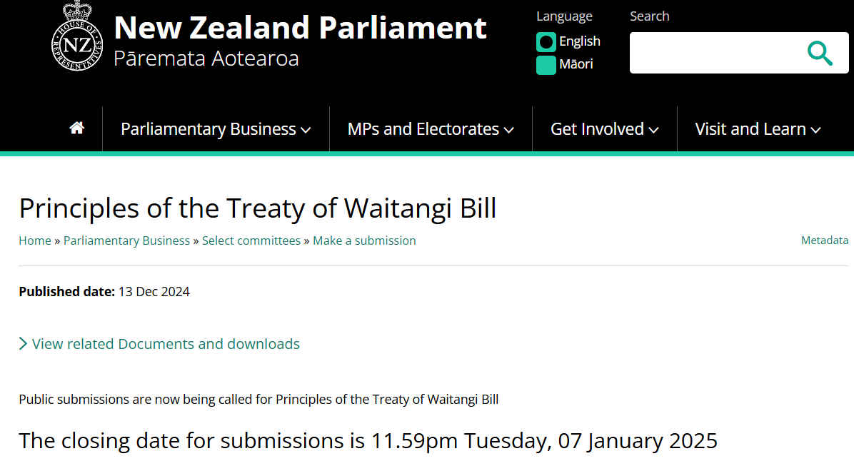 Treaty Principles Bill news