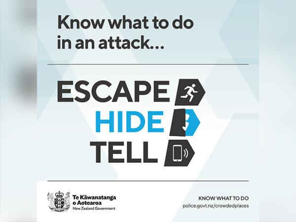 Cops launch "Escape. Hide. Tell." campaign to boost safety in a "crowded places attack" 1 Escape Hide Tell news