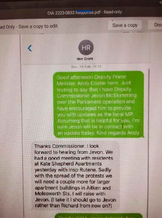 Parliament Protest messages news