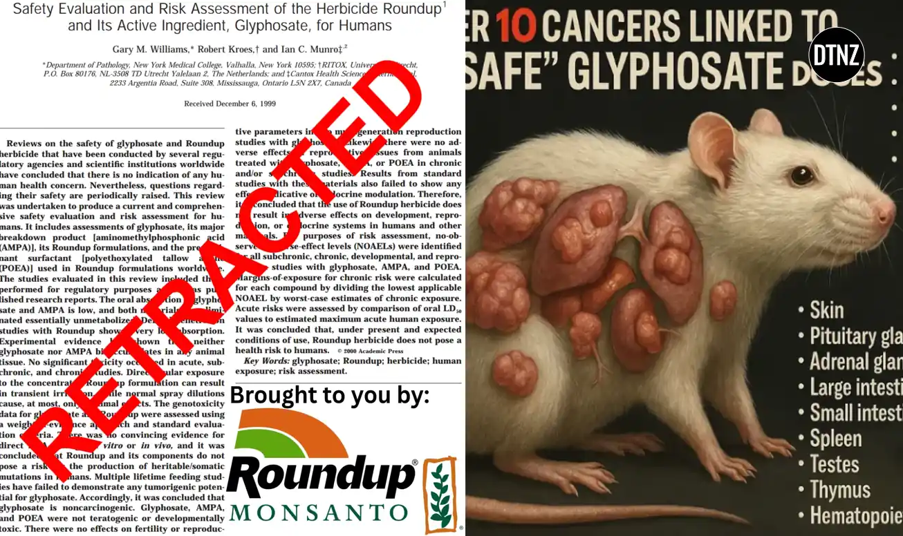 Glyphosate study on safety restracted after 25 years