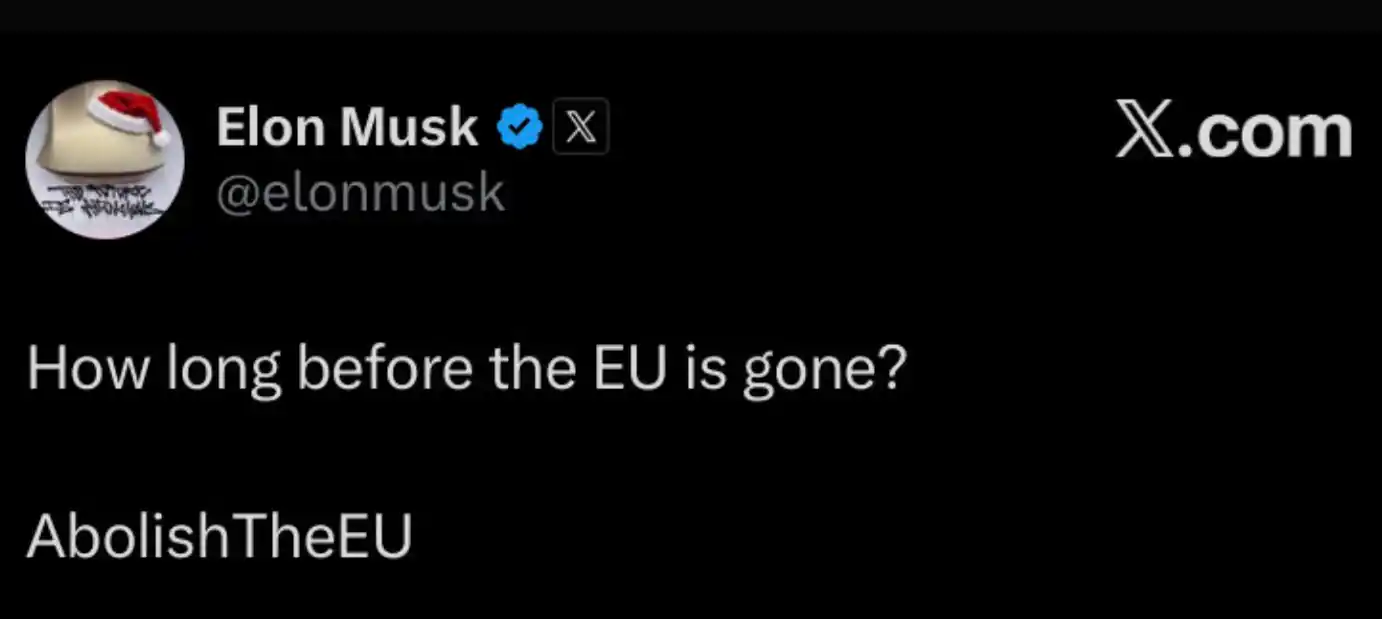 Elon Musk says it's time to abolish the EU