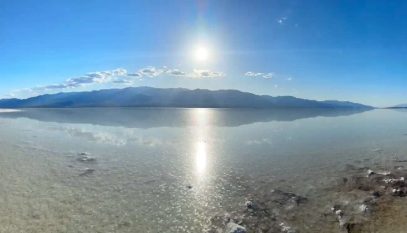 Pre-historic Lake Manly reappears in Death Valley after record rainfall