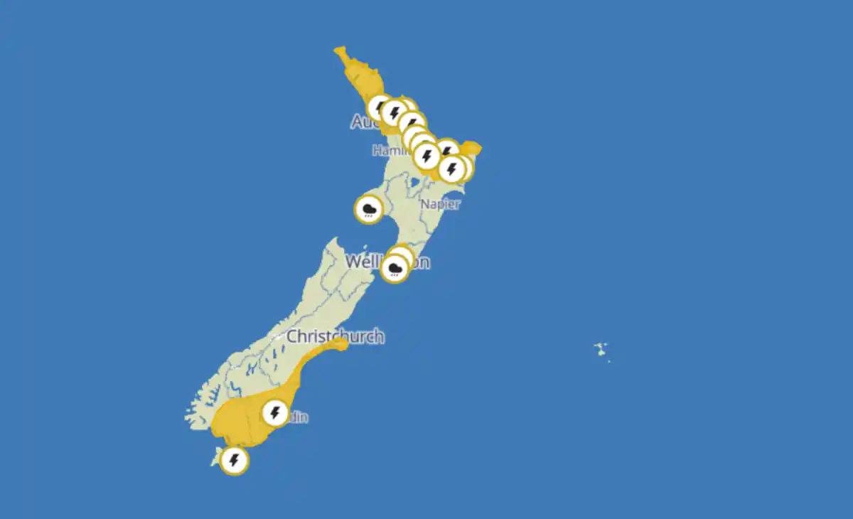 Severe weather expected across NZ on Boxing Day