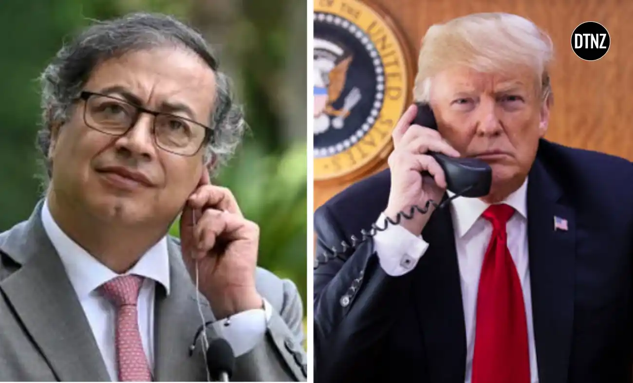 Donald Trump and Gustavo Petro phone call