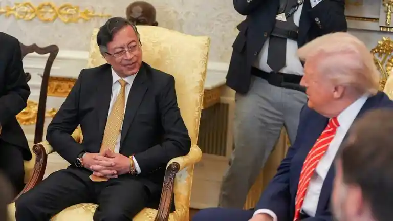 Trump and Petro hold White House talks 1 Trump Pedro talks in the White House