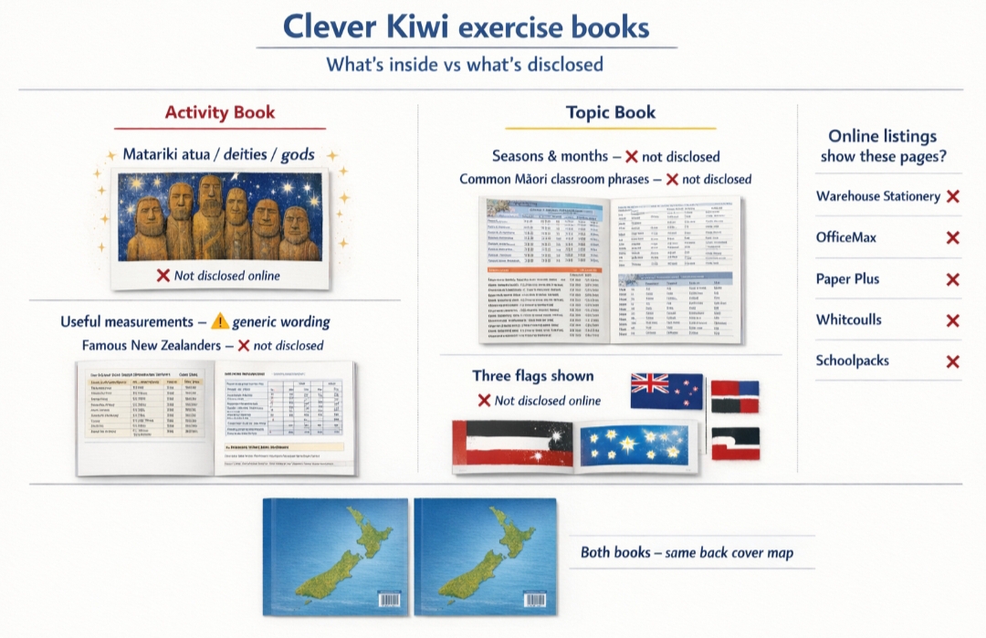 A Catholic school, nine Maori Gods, and nine days of silence 1 Clever Kiwi Exercise Books Whats Inside vs Whats Disclosed