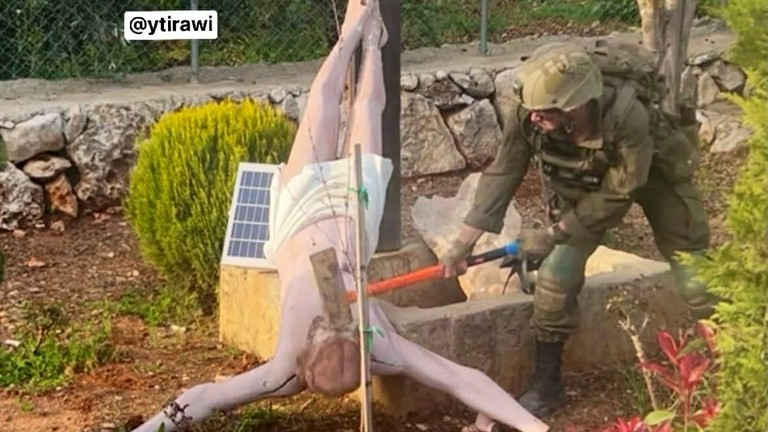 IDF crucifixion attack
