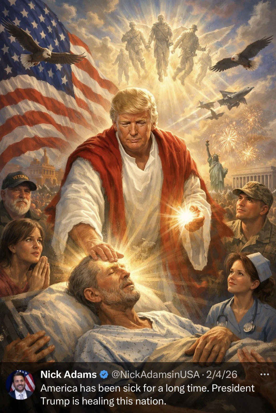 Trump deletes AI ‘Jesus’ image after backlash 1 Trump Jesus image deleted
