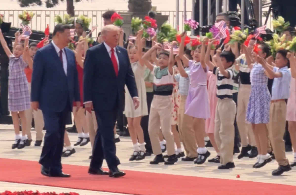 Xi warns Trump over Taiwan 1 Xi - Trump meeting