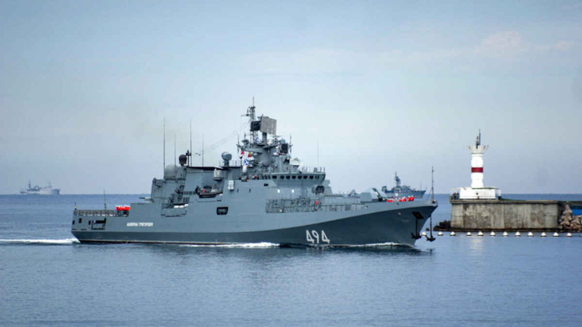 Russian frigate
