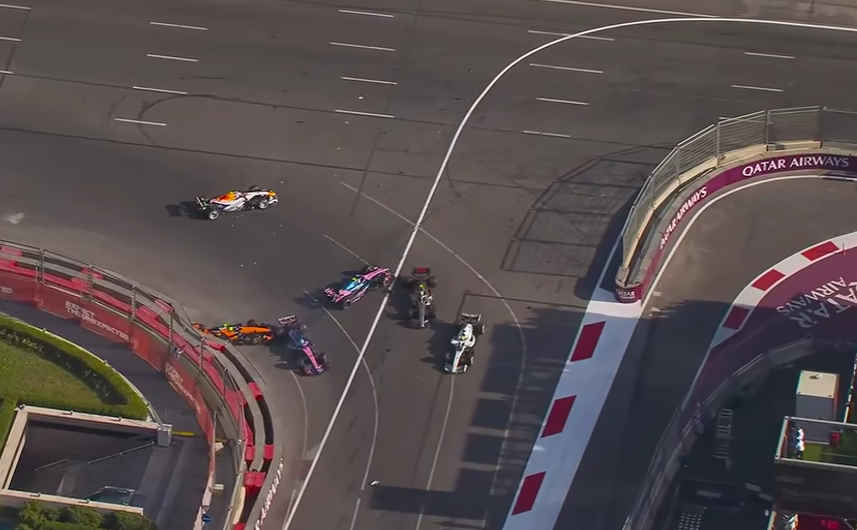 Norris apologises to Colapinto after calling for ban over Baku crash 1 Lando Norris crash