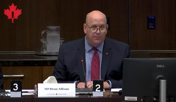 Canadian lawmakers hear testimony on alleged Covid vaccine injuries 1 tvrd mp dean allison allison inquiry image 2026 09 08