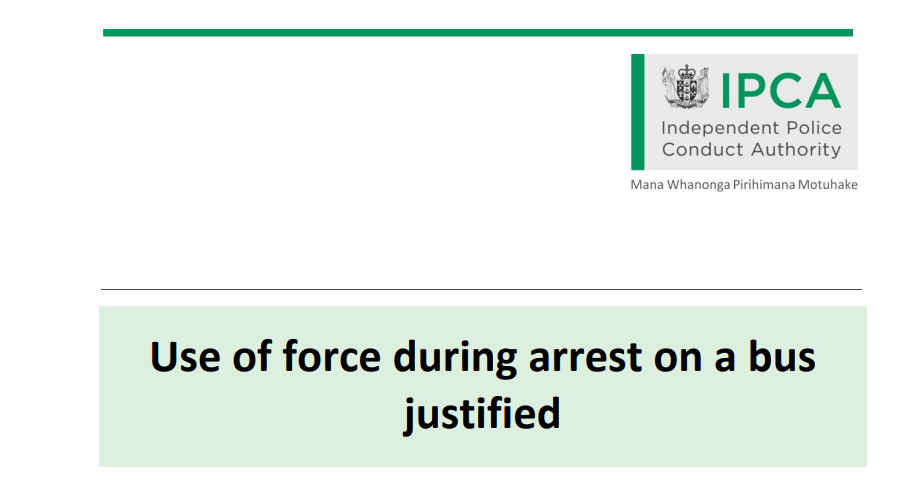 IPCA finds police justified in pepper spraying man on bus 1 Bus pepper spray news